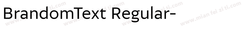 BrandomText Regular字体转换